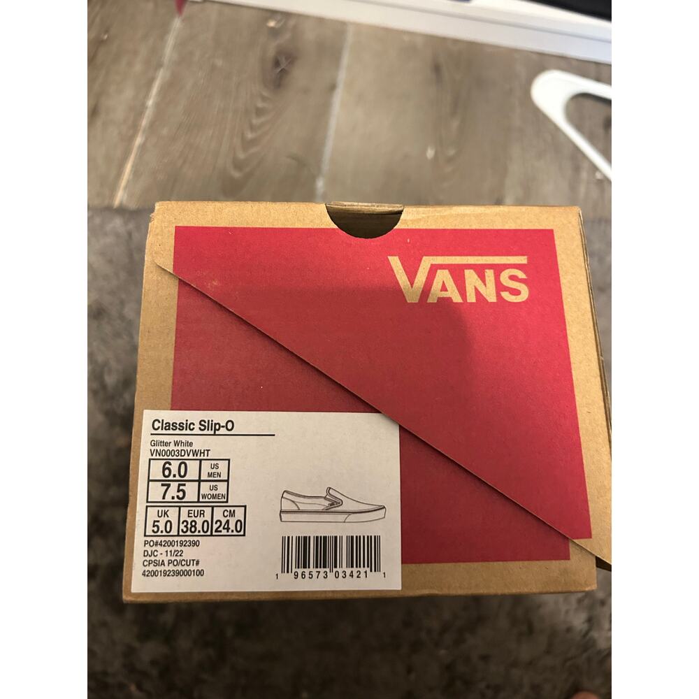 Vans glitter slip on